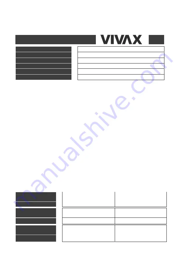 Vivax FT-10WPR Instruction Manual Download Page 60