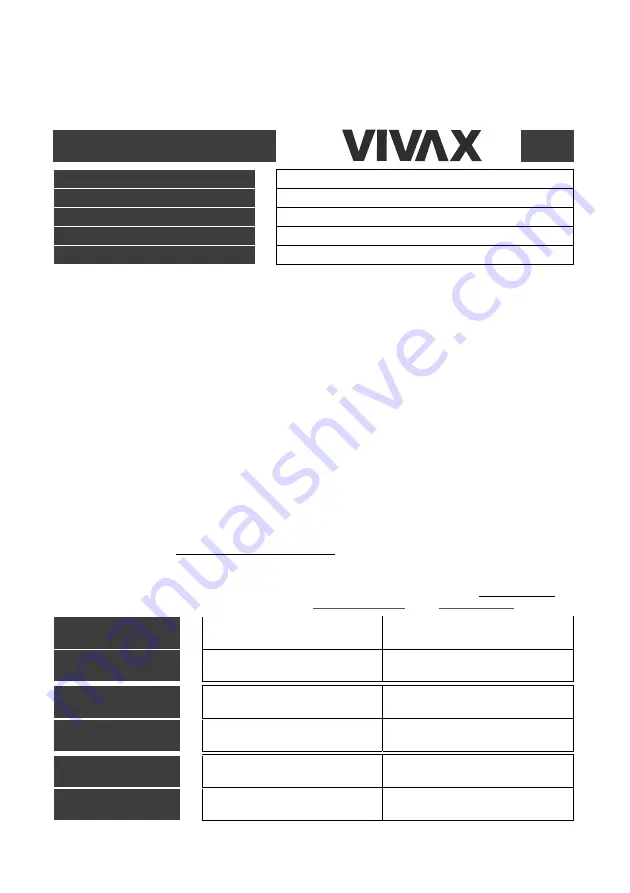 Vivax OH-13250S User Manual Download Page 63