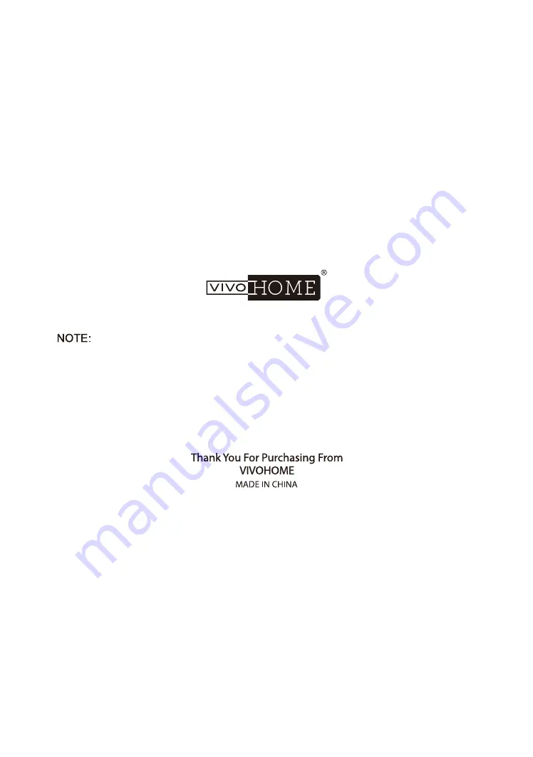 VIVOHOME VH657 Assembly Instructions Manual Download Page 15