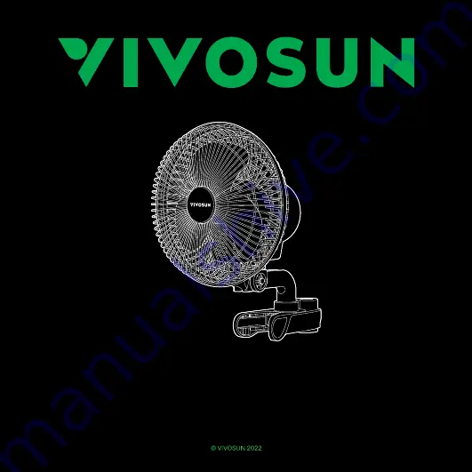 Vivosun AeroWave Clip-On Fan A6 User Manual Download Page 1