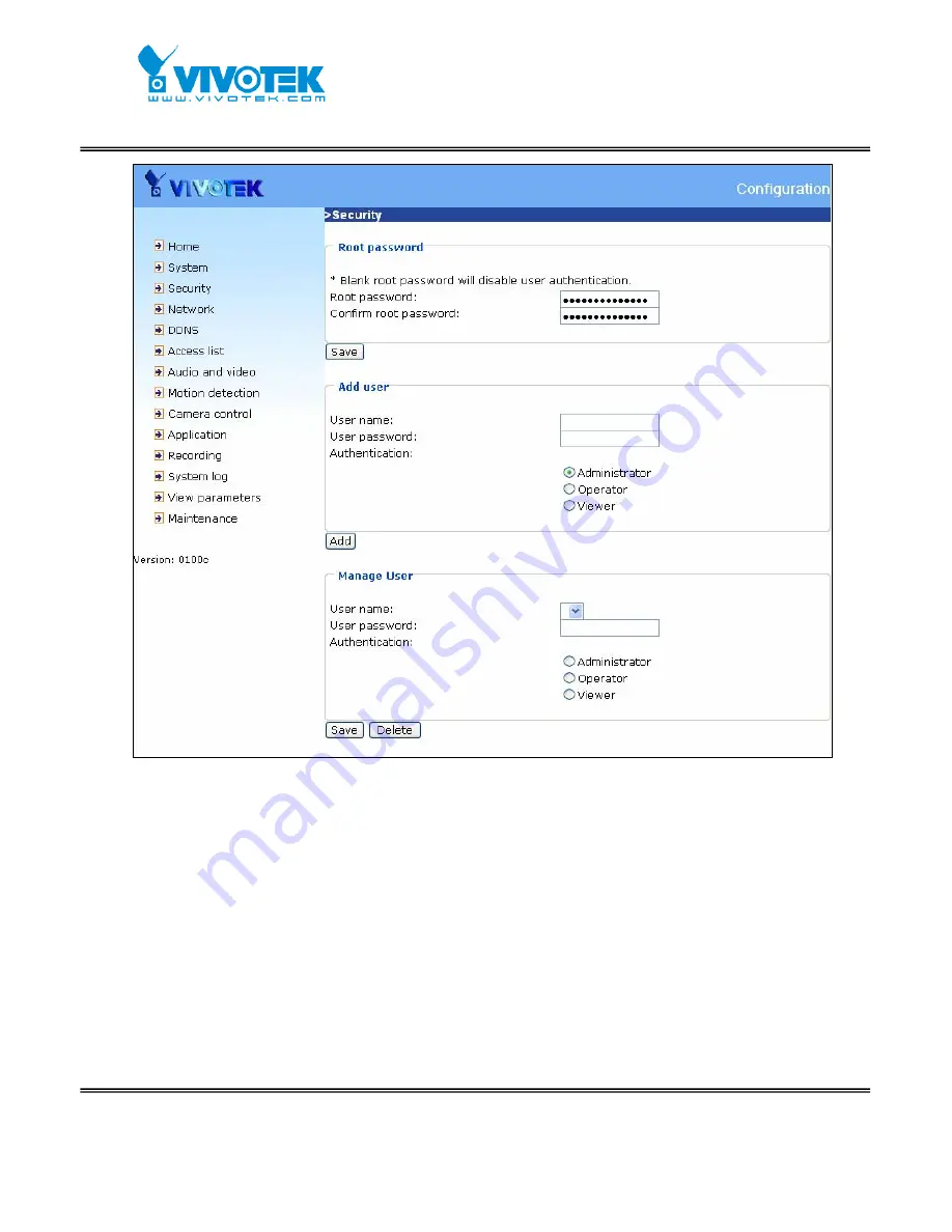 Vivotek IP7151 Скачать руководство пользователя страница 30