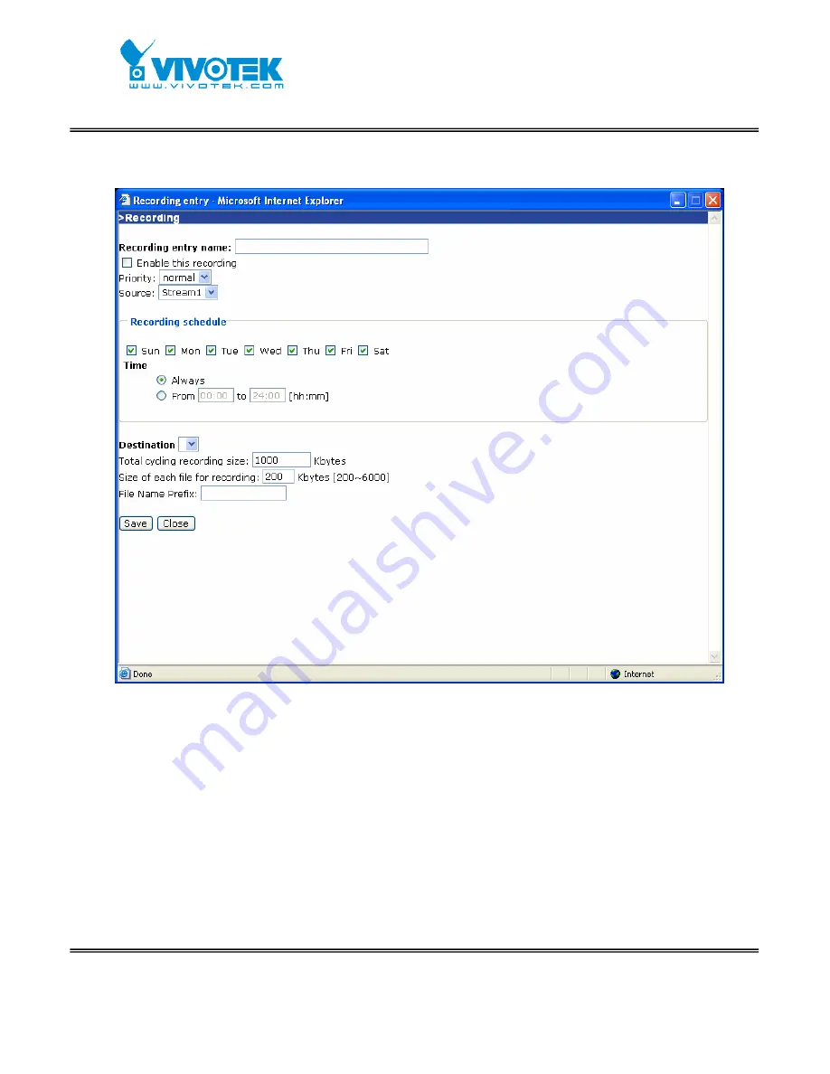 Vivotek IP7151 User Manual Download Page 60