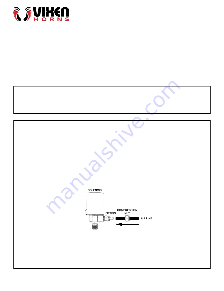 Vixen Horns VXO8350B/1264B Installation Manual Download Page 2