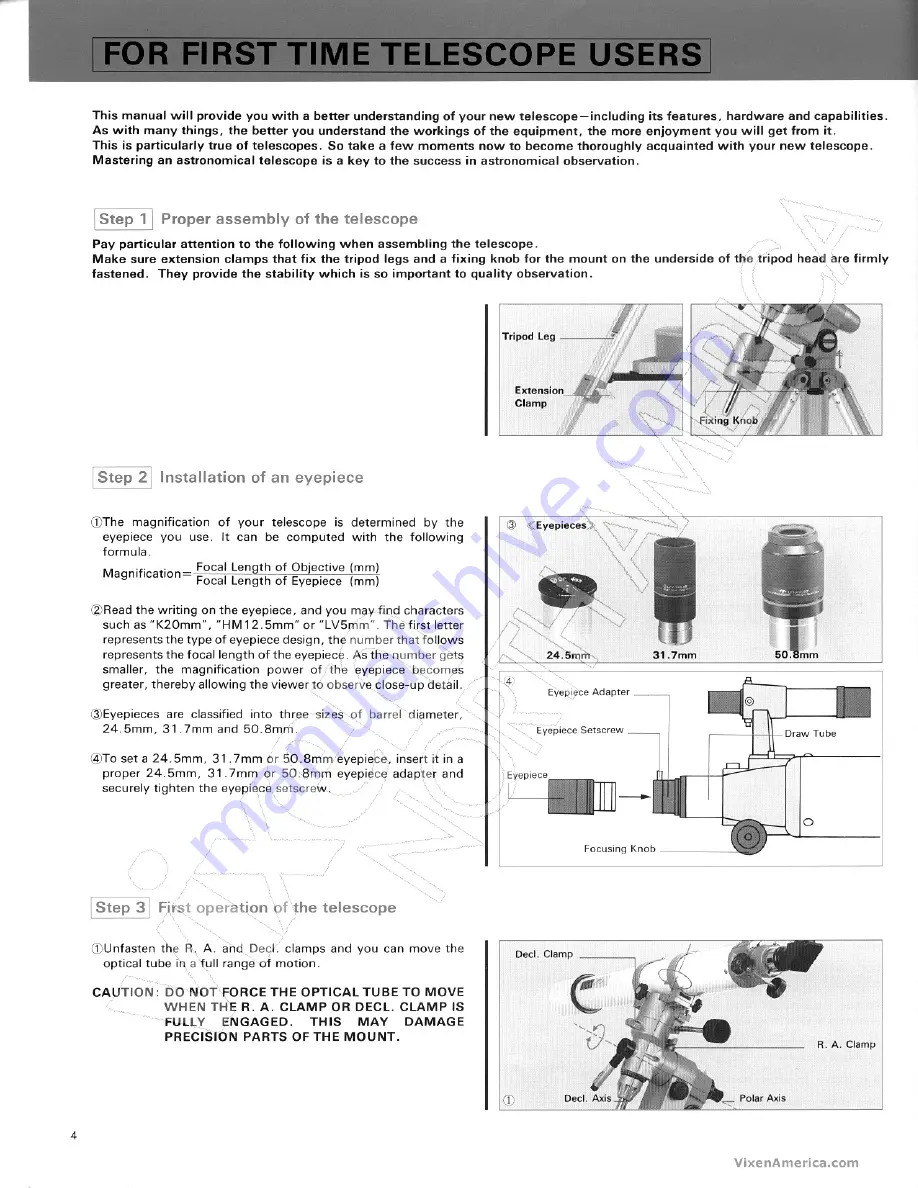 Vixen GP-DX Скачать руководство пользователя страница 4