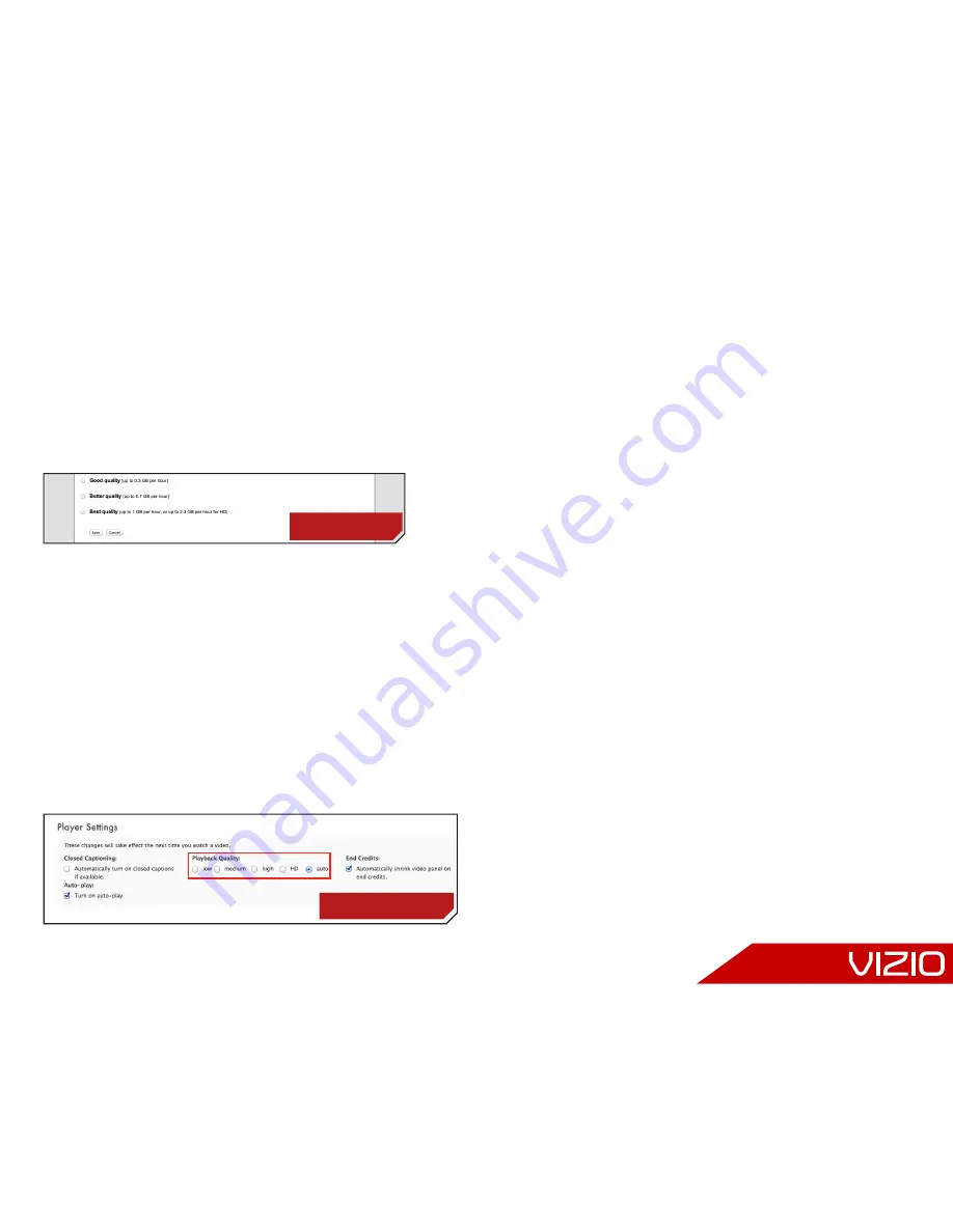 Vizio E500i-B1E Video Streaming Manual Download Page 2