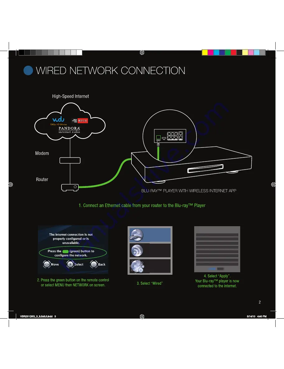 Vizio VBR231 Quick Start Manual Download Page 3