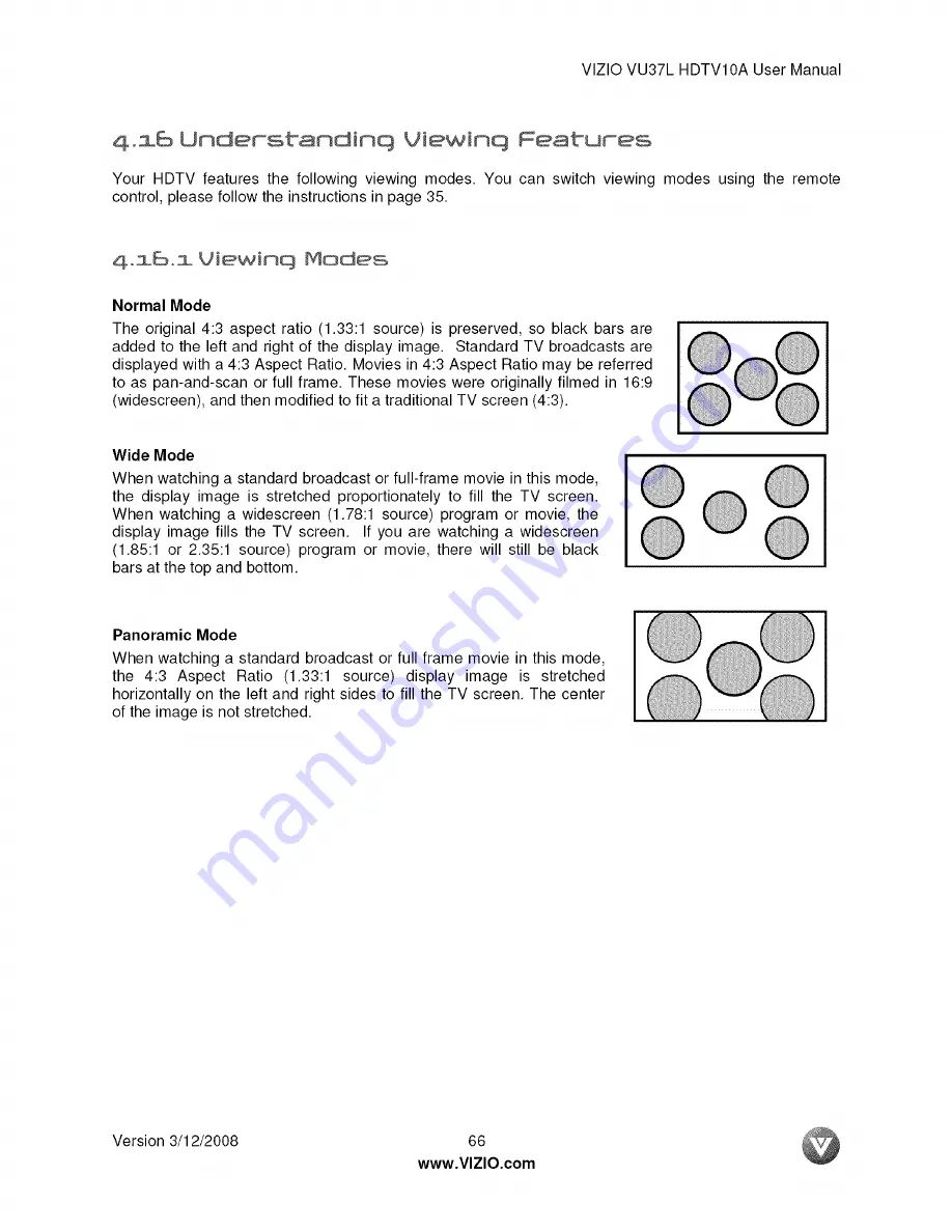 Vizio VU37LHDTV10A User Manual Download Page 66