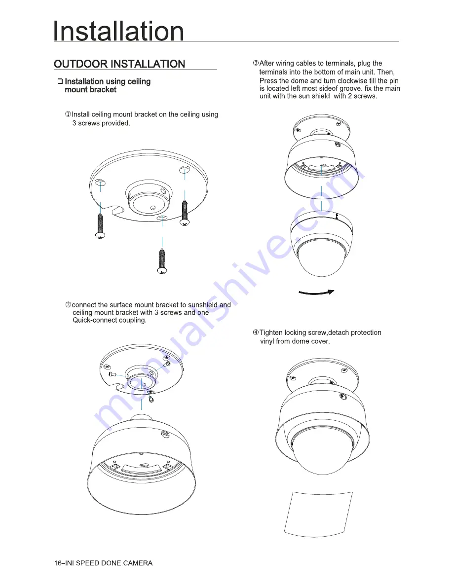 VNS CCTV MH8410 Instruction Manual Download Page 17