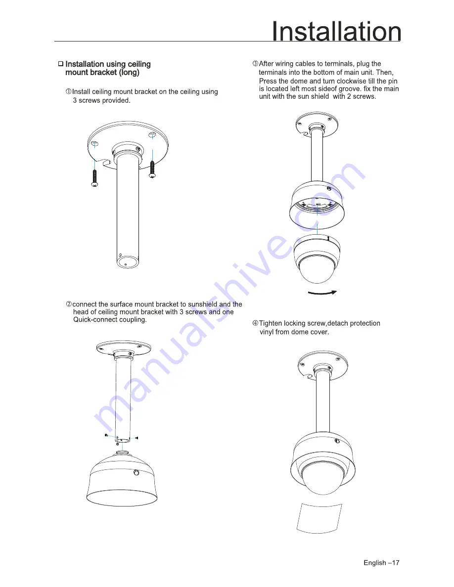 VNS CCTV MH8410 Instruction Manual Download Page 18