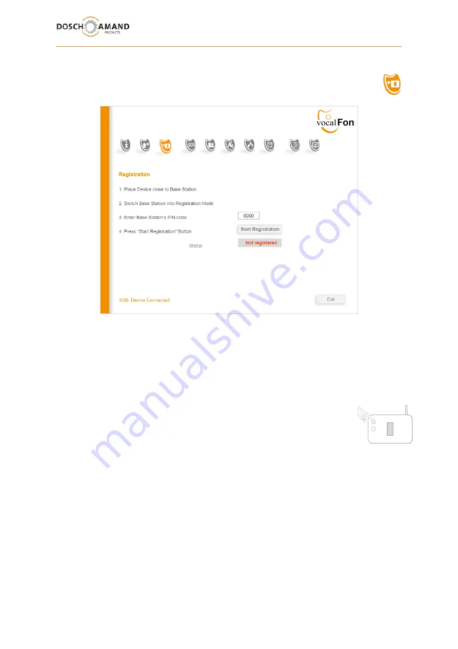 vocalFON DECT PENDANT User Manual Download Page 13