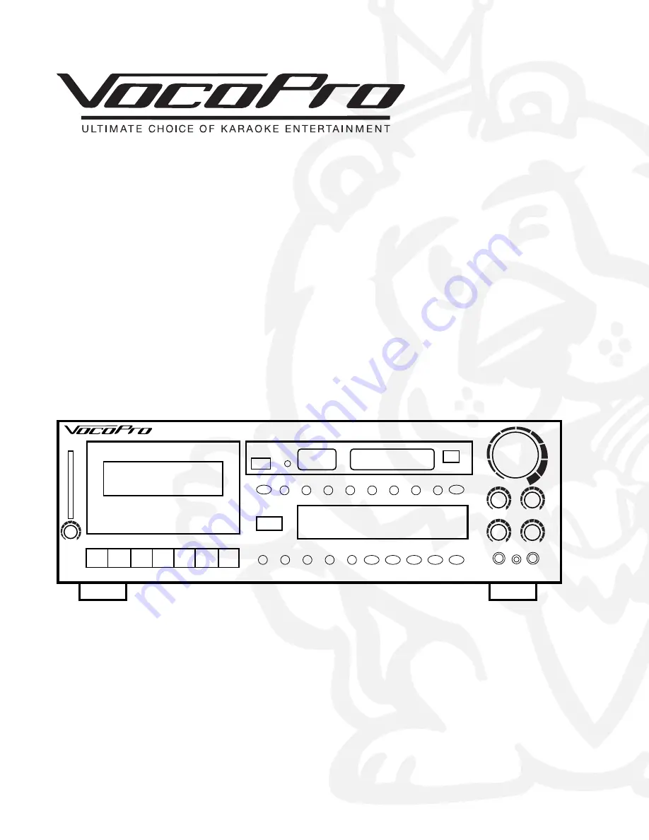 VocoPro CDG-600RF Owner'S Manual Download Page 1