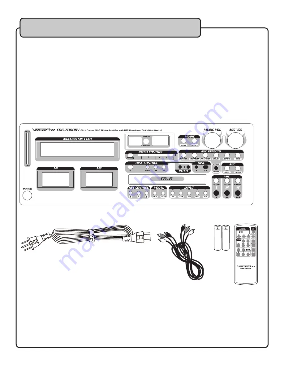 VocoPro CDG-7000RV Скачать руководство пользователя страница 8