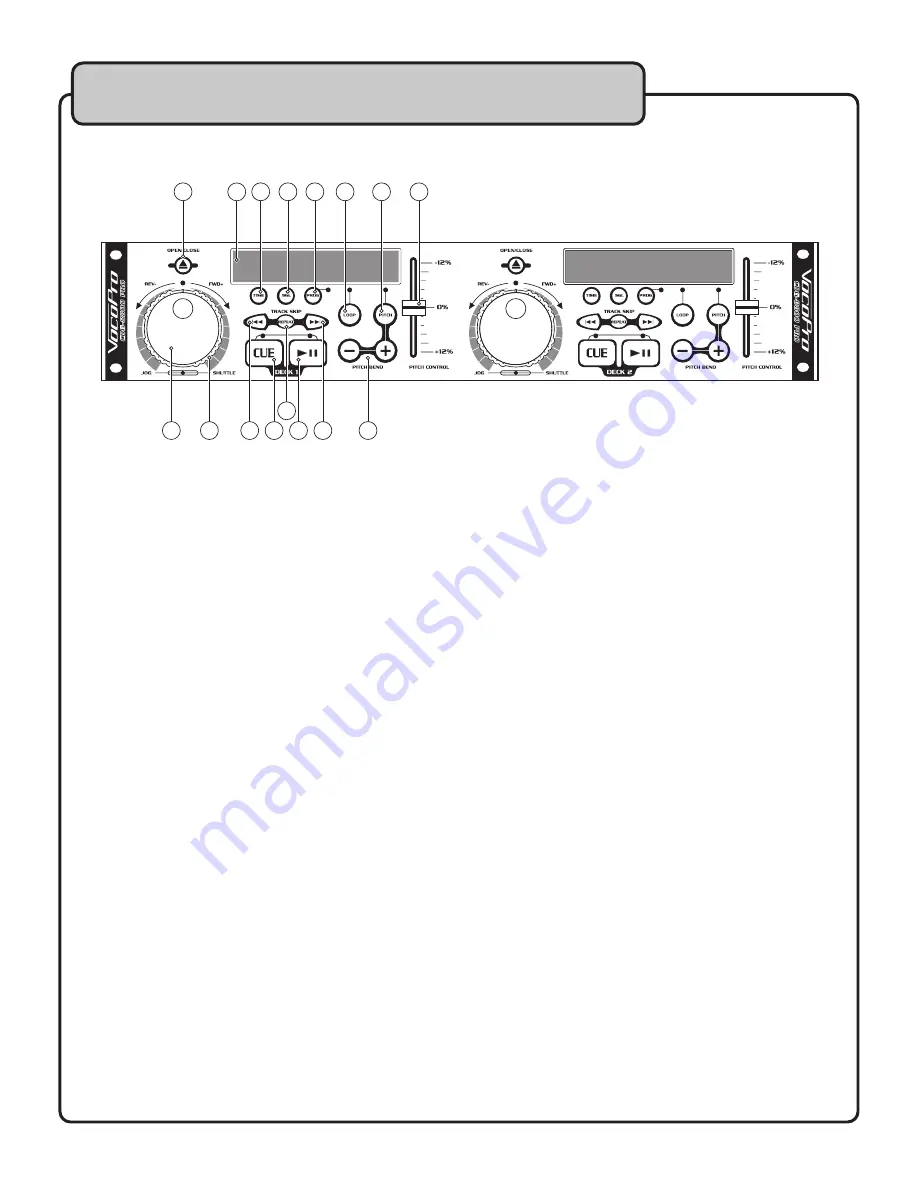 VocoPro CDG-8800 PRO Owner'S Manual Download Page 11