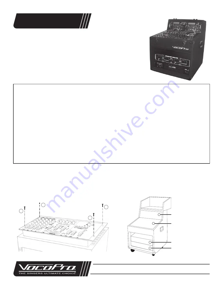 VocoPro Club-8000 Quick Start Download Page 1