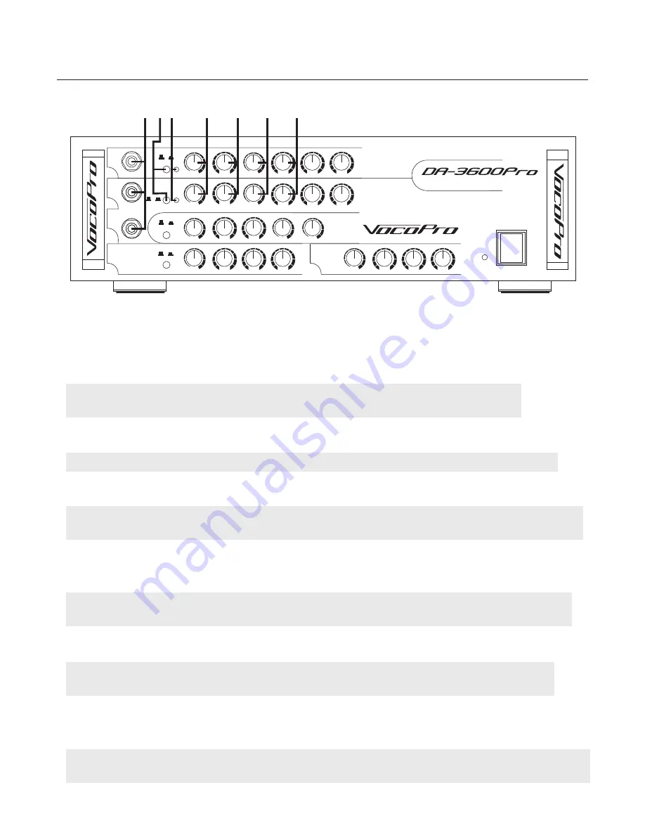 VocoPro DA-3600 PRO Owner'S Manual Download Page 9