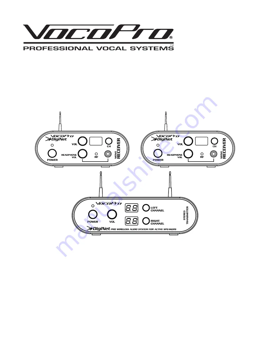 VocoPro DigiNet Скачать руководство пользователя страница 1