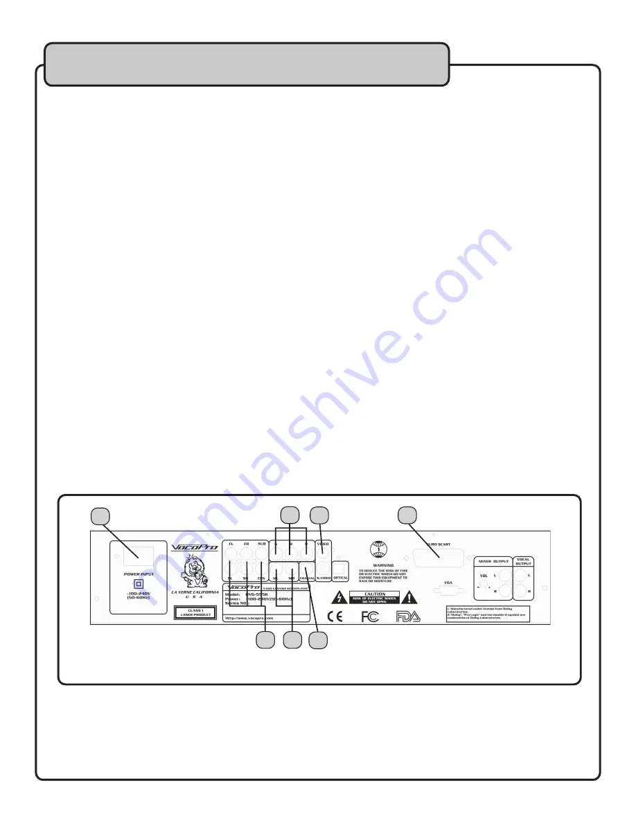 VocoPro DVG-555K Owner'S Manual Download Page 15