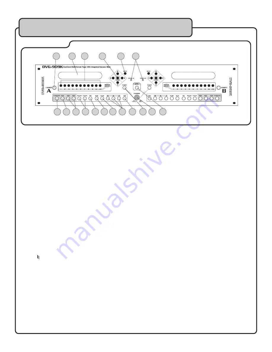 VocoPro DVG-909K Owner'S Manual Download Page 20