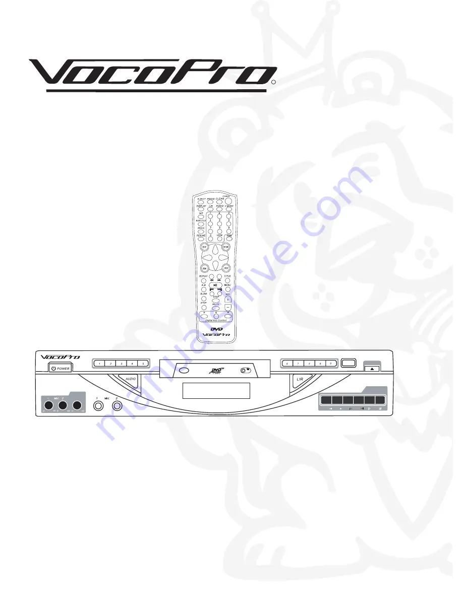 VocoPro DVX-880 Скачать руководство пользователя страница 1