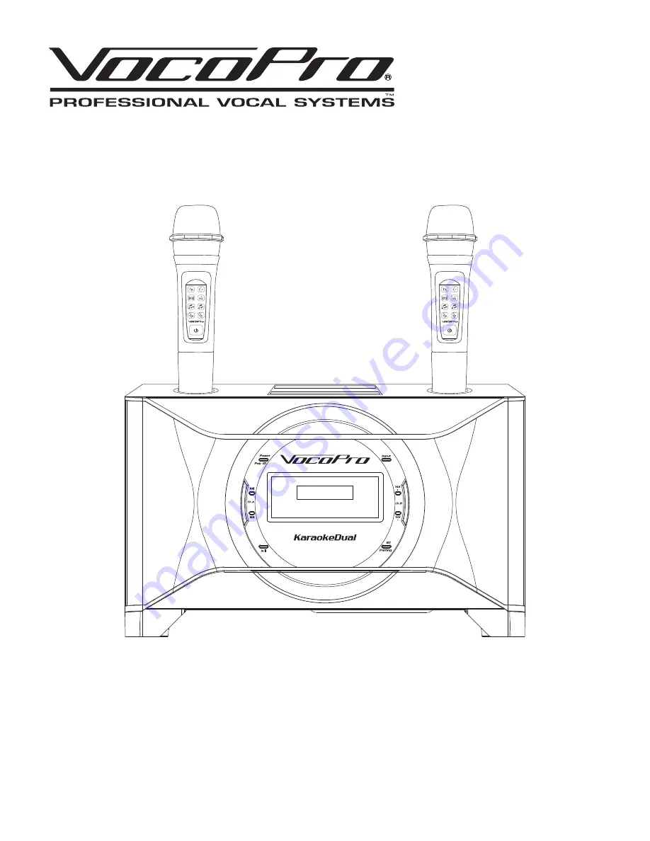 VocoPro karaokedual Owner'S Manual Download Page 1