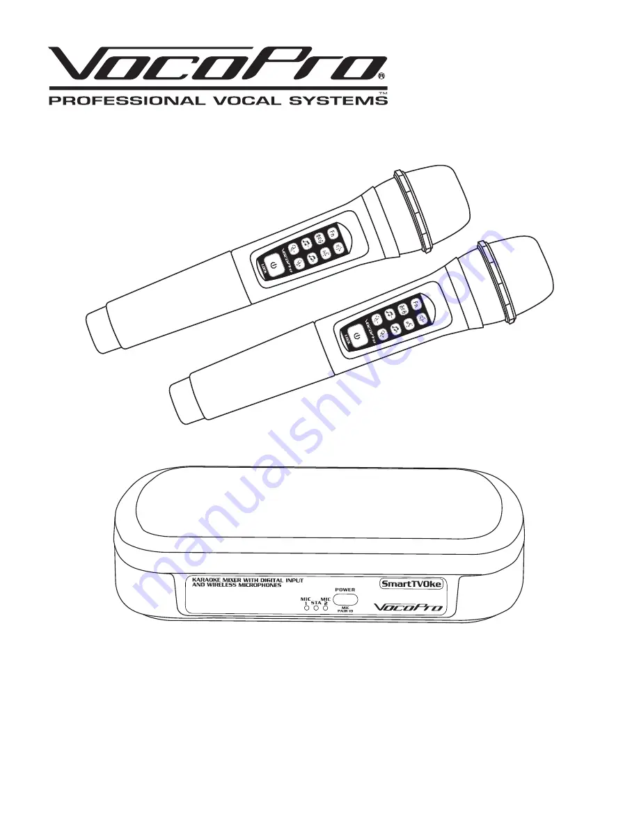 VocoPro SmartTVOke Скачать руководство пользователя страница 1