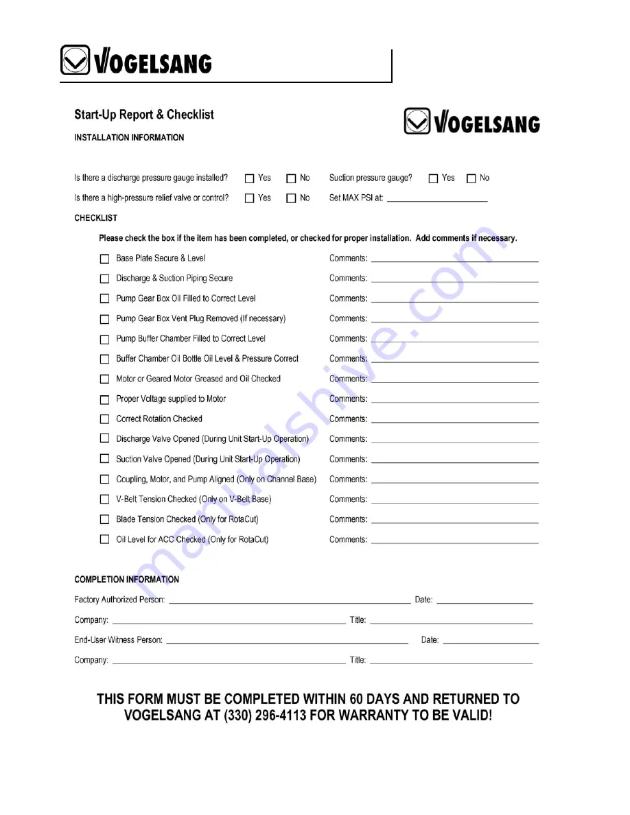 Vogelsang VX Series Manual Download Page 122