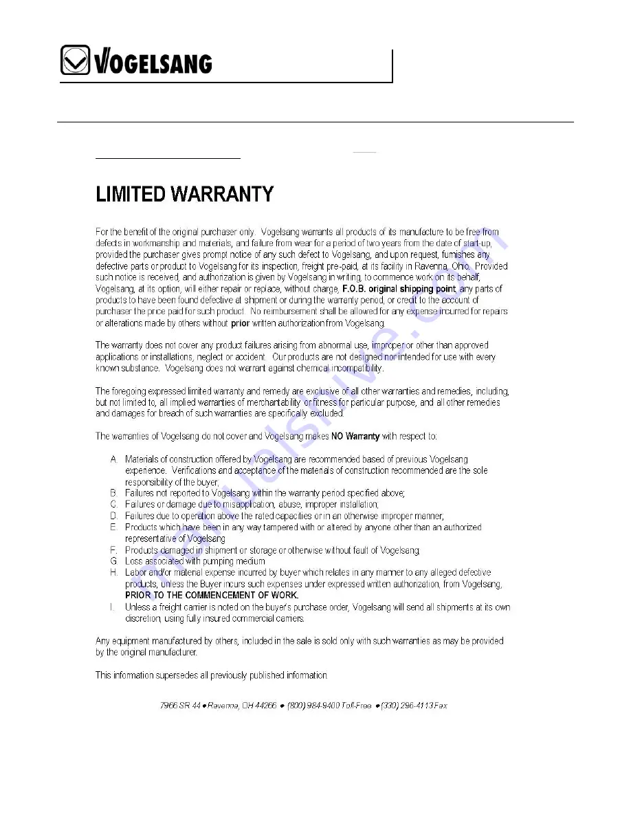 Vogelsang VX Series Manual Download Page 189