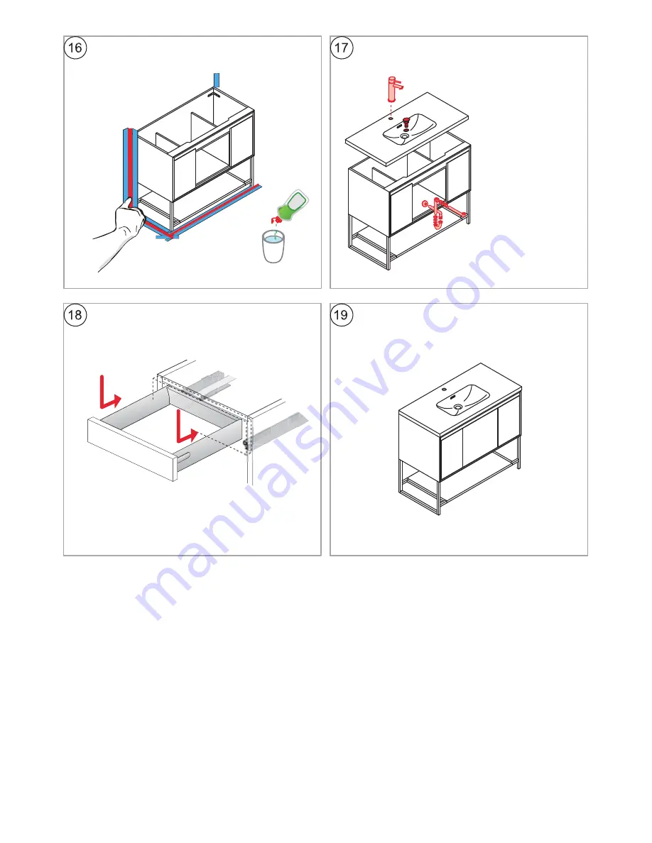 Vogue Floor Cabinet Installation Instructions And User Manual Download Page 4