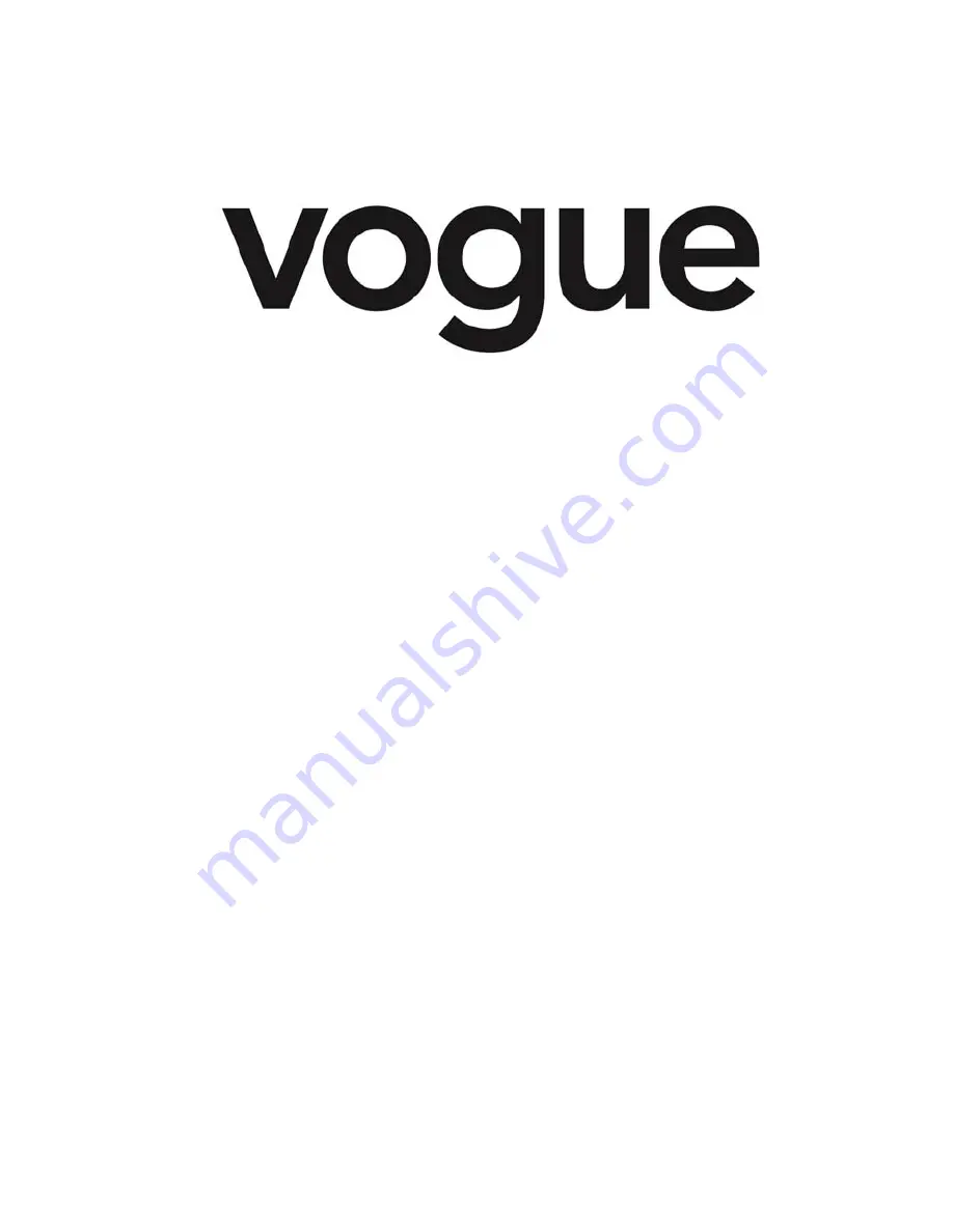 Vogue VGIT70B Instruction Manual / Installation Manual Download Page 1