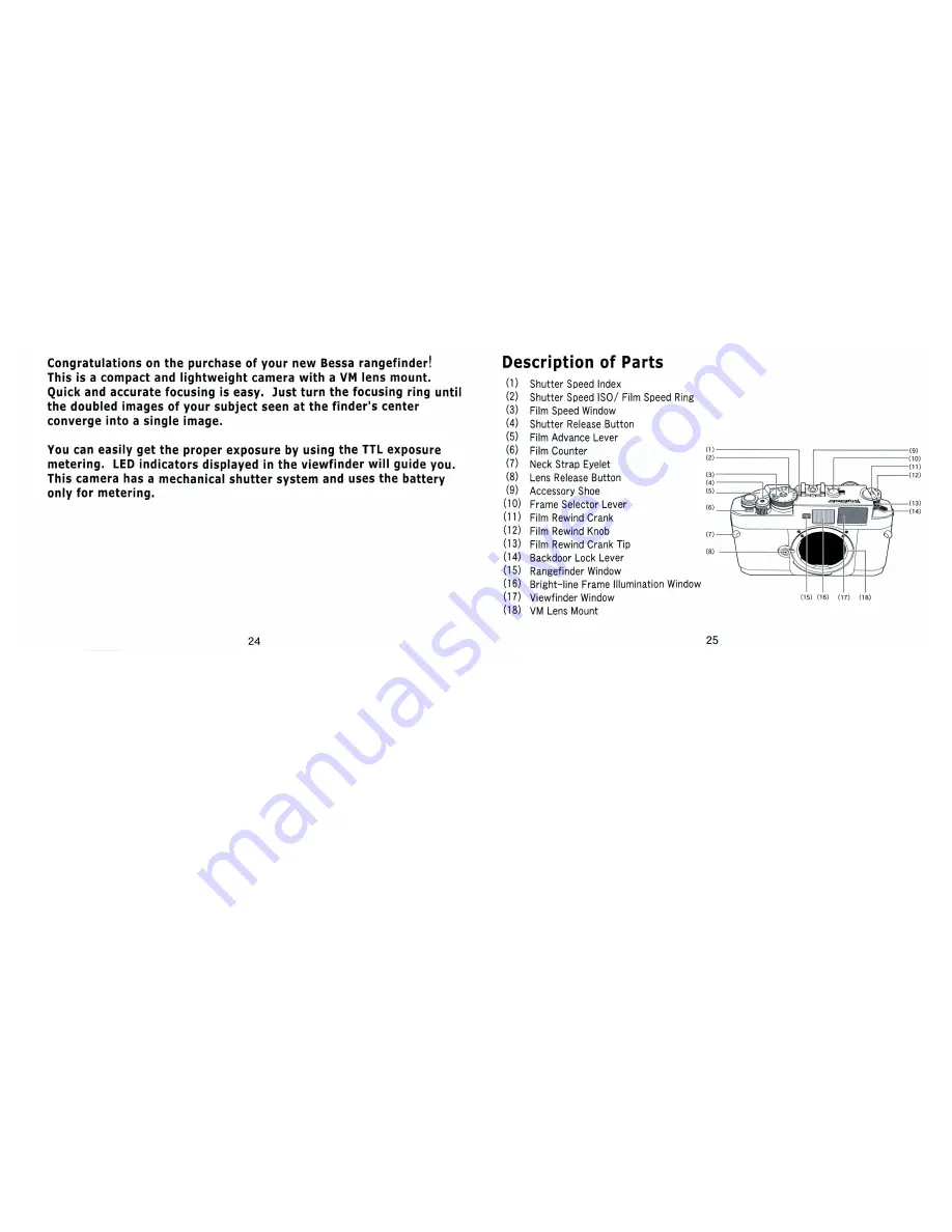 VOIGTLANDER BESSA-R2M Instruction Manual Download Page 2