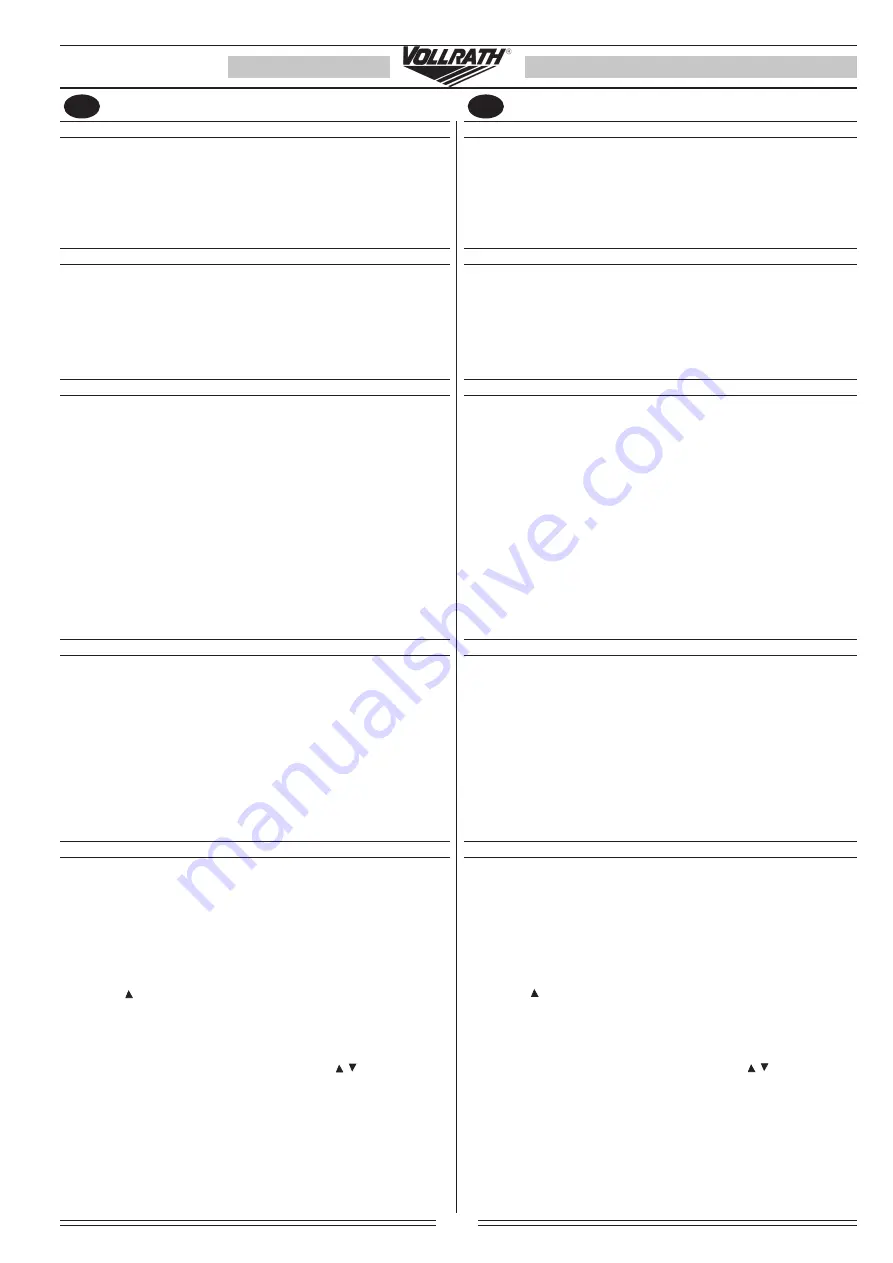 Vollrath Grande Operating And Service Manual Download Page 33