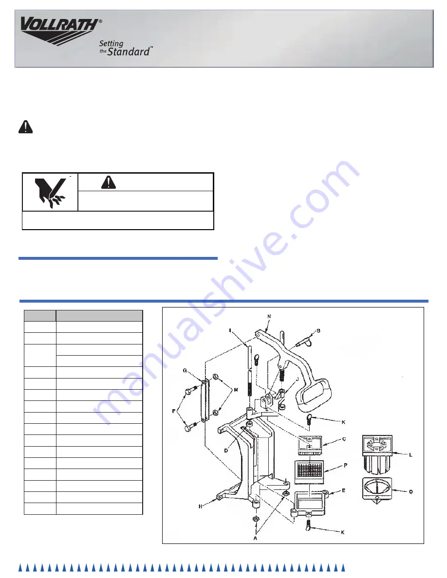 Vollrath InstaCut 3.5 Скачать руководство пользователя страница 1