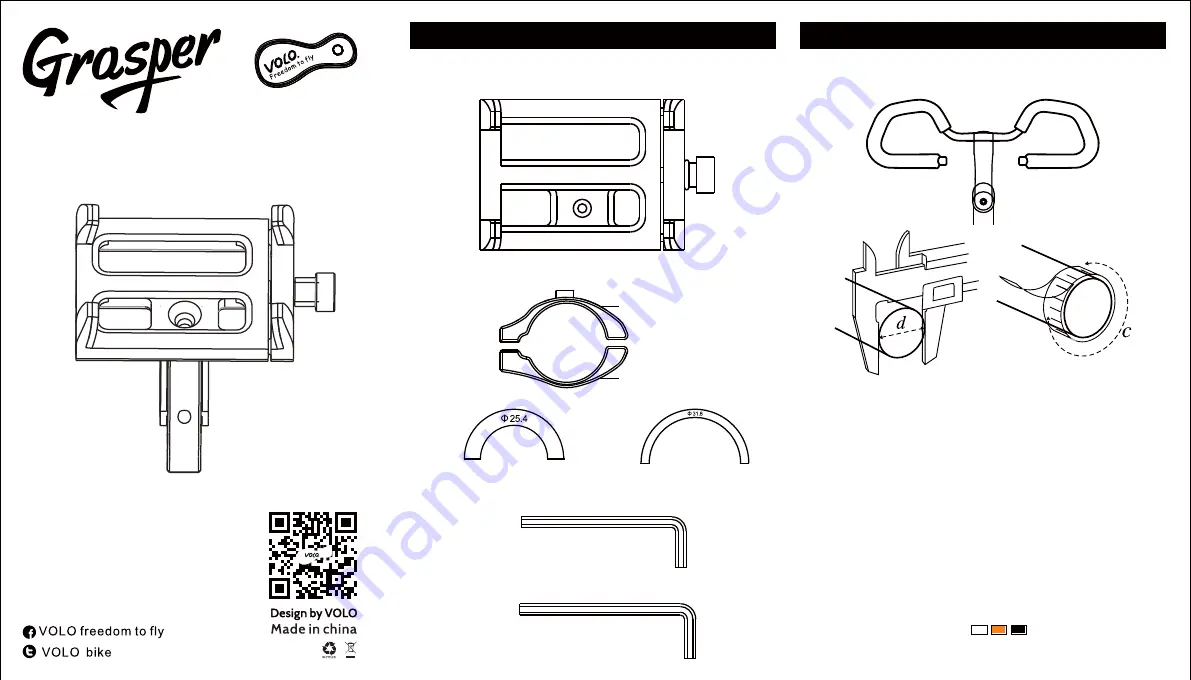 VOLO Grasper Quick Start Manual Download Page 1