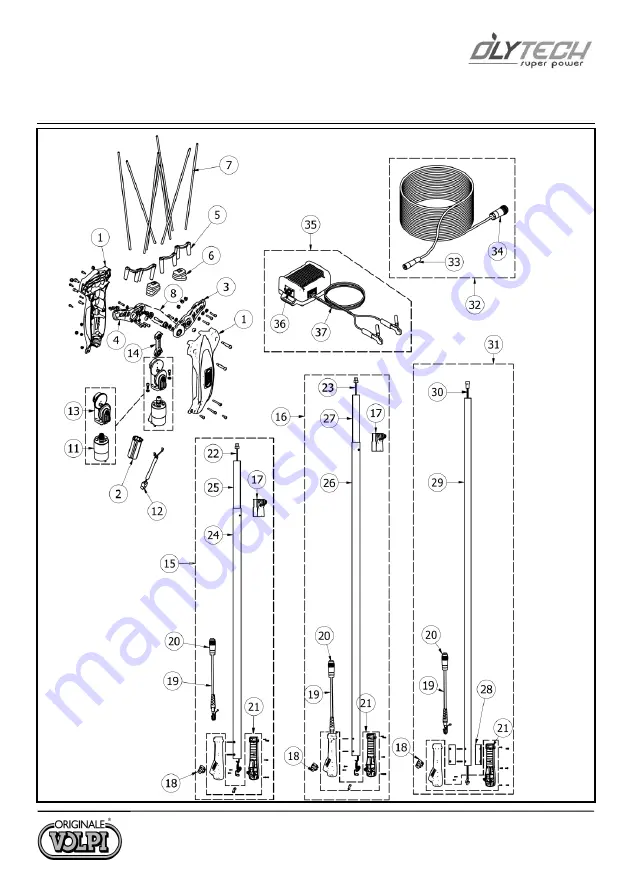 Volpi Olytech 455SP-455L-455X Operation And Maintenance Manual Download Page 16