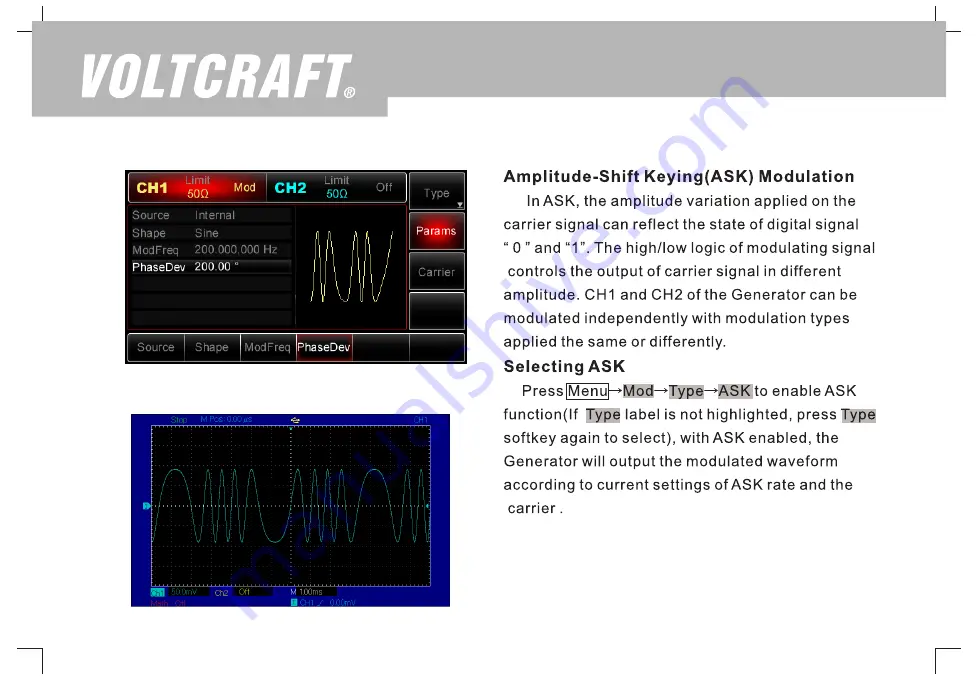 VOLTCRAFT FG-1251 Operating Manual Download Page 57