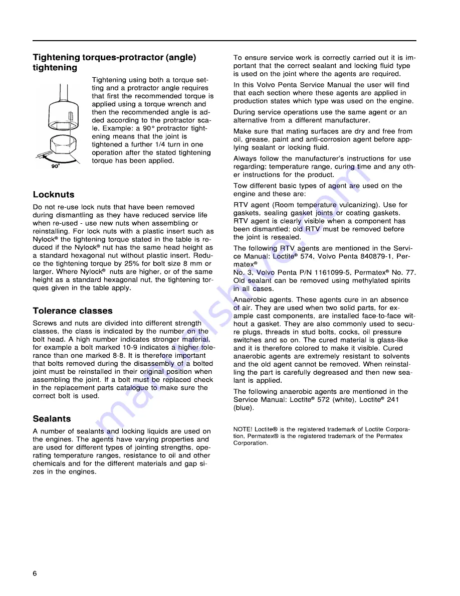 Volvo Penta AQ105A Workshop Manual Download Page 6