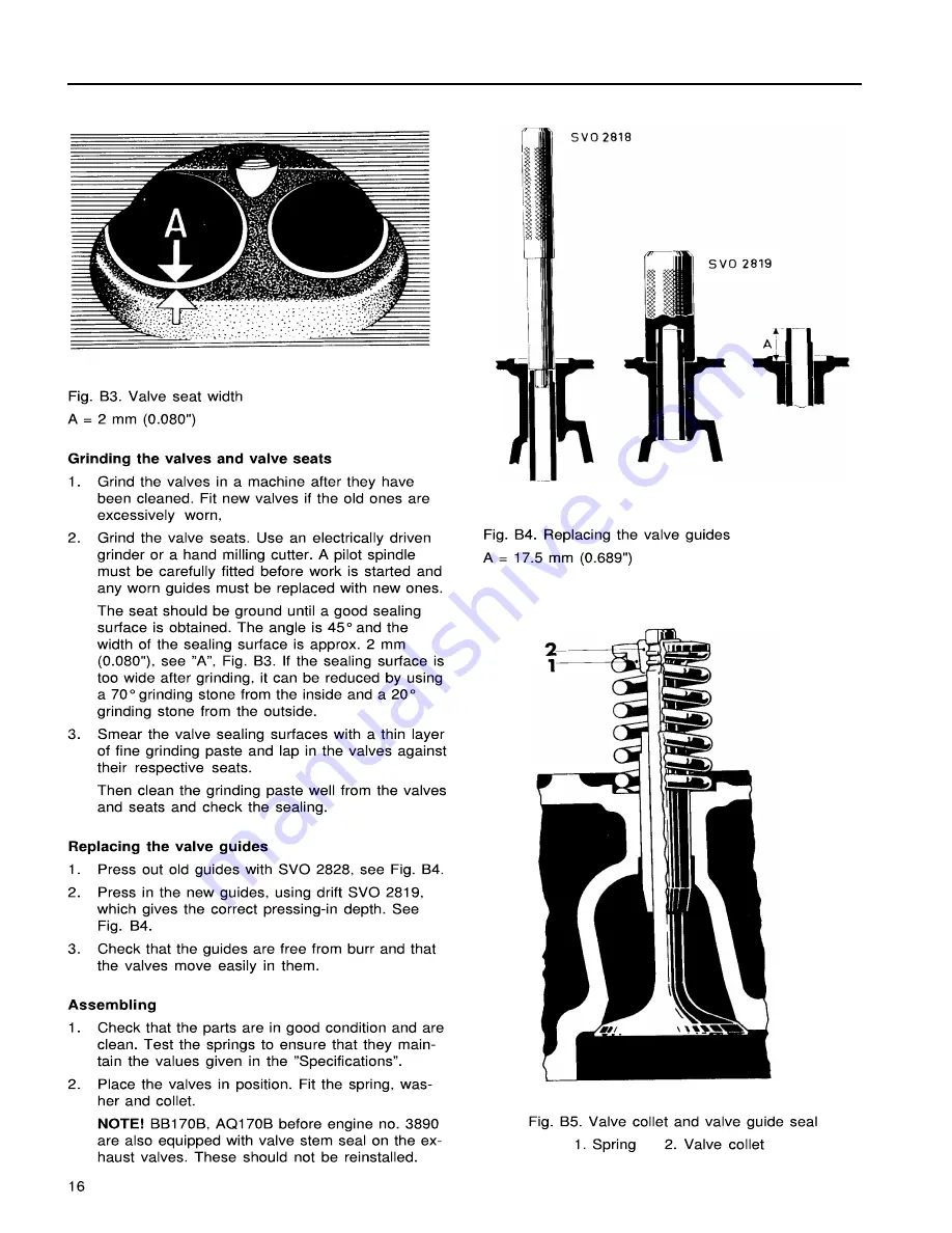 Volvo Penta AQ105A Workshop Manual Download Page 16