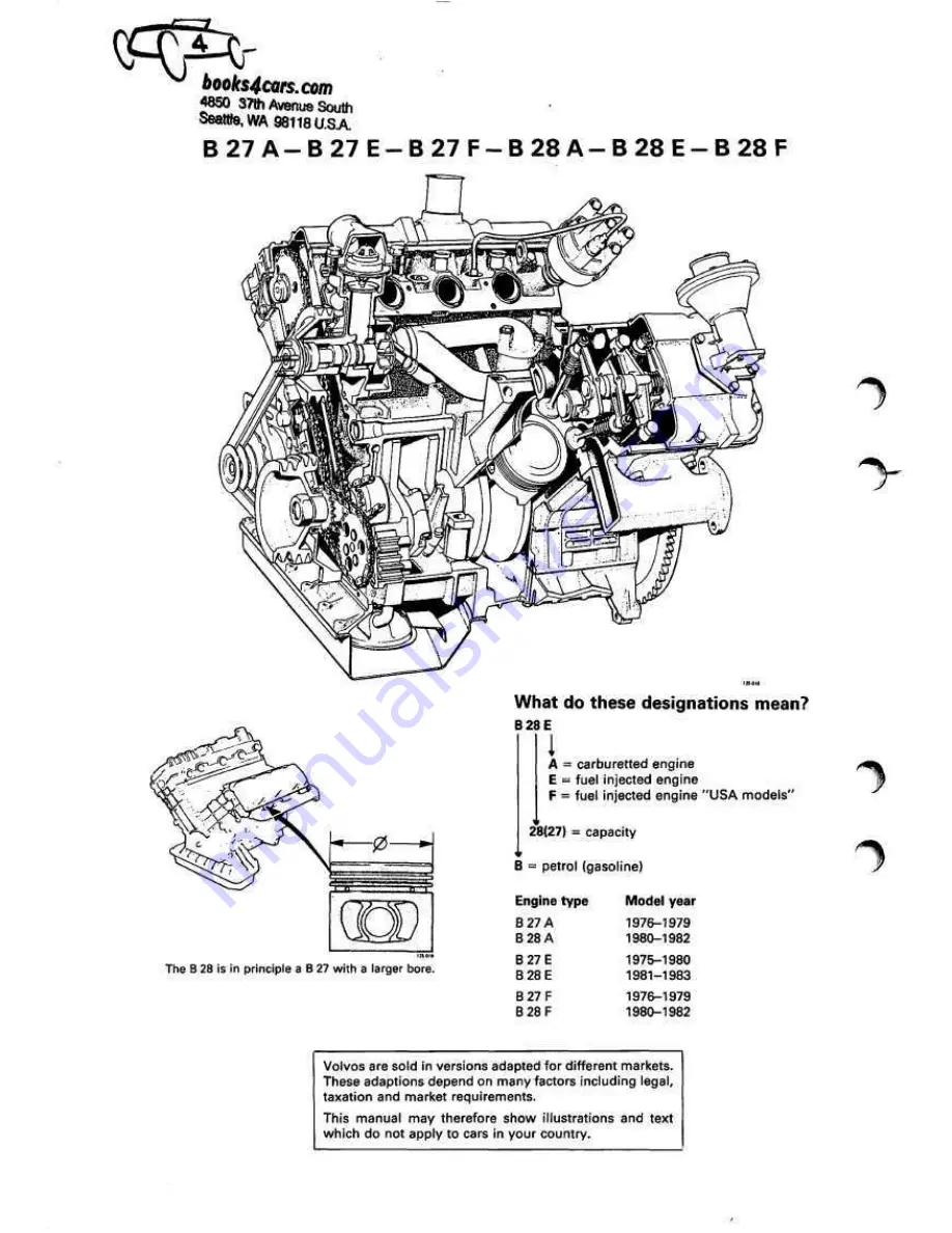 Volvo B27A Service Manual Download Page 2