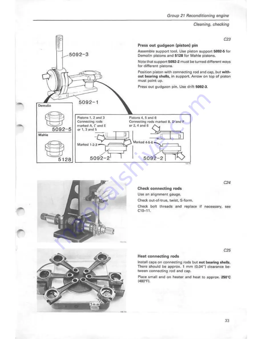 Volvo B27A Service Manual Download Page 35