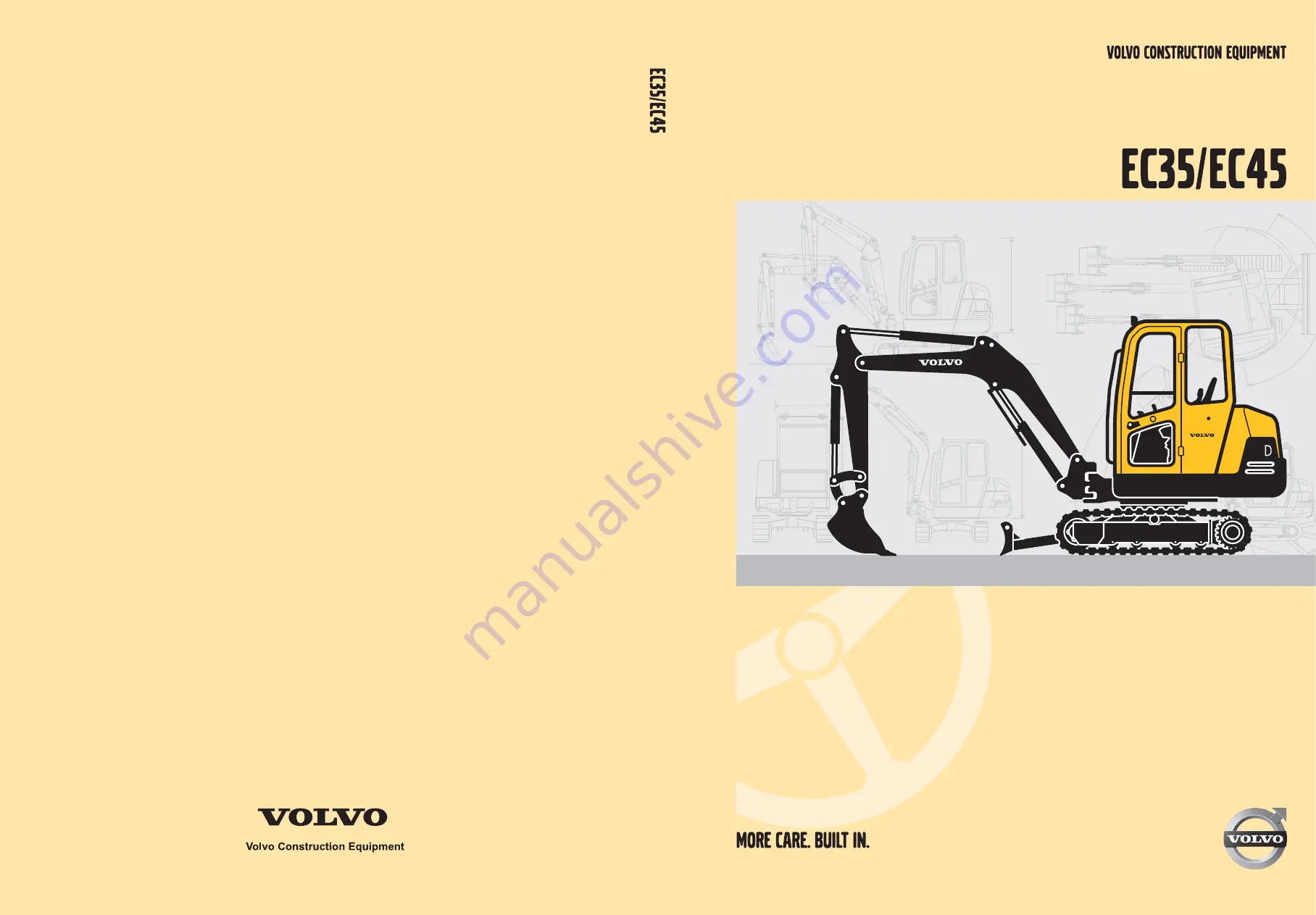 Volvo EC35 Operator'S Manual Download Page 1