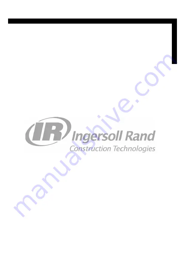 Volvo Ingersoll Rand SD-116 TF Series Operator'S Manual Download Page 47