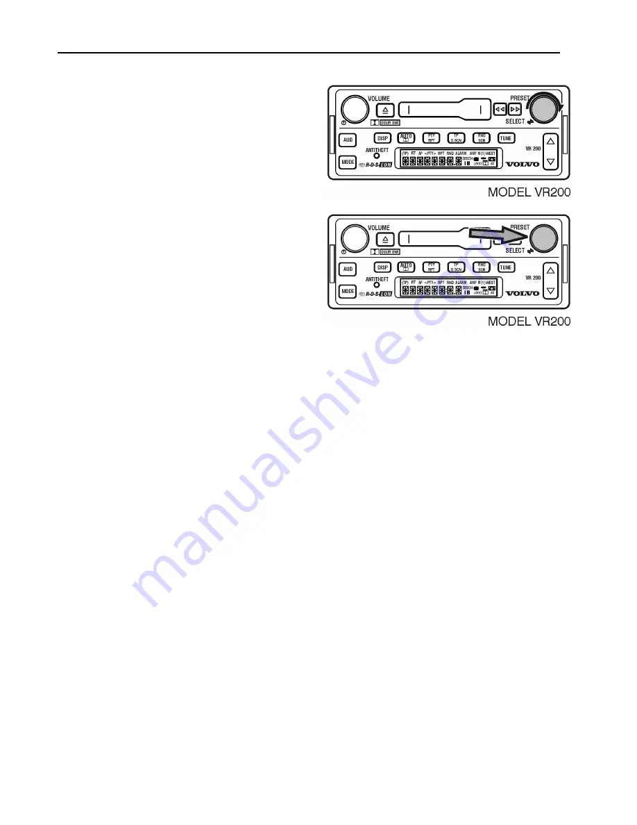 Volvo VR100 Operating Instructions Manual Download Page 14