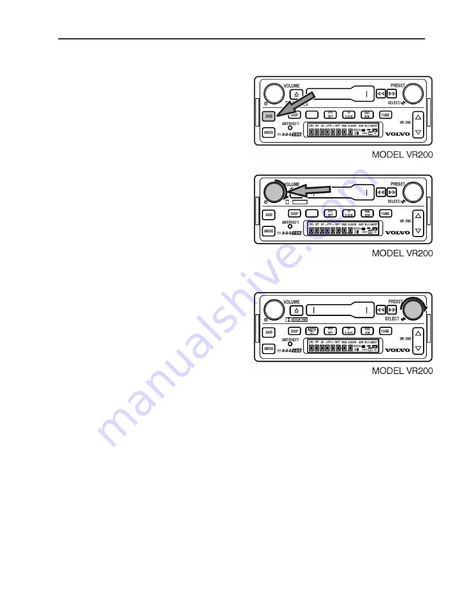 Volvo VR100 Operating Instructions Manual Download Page 25