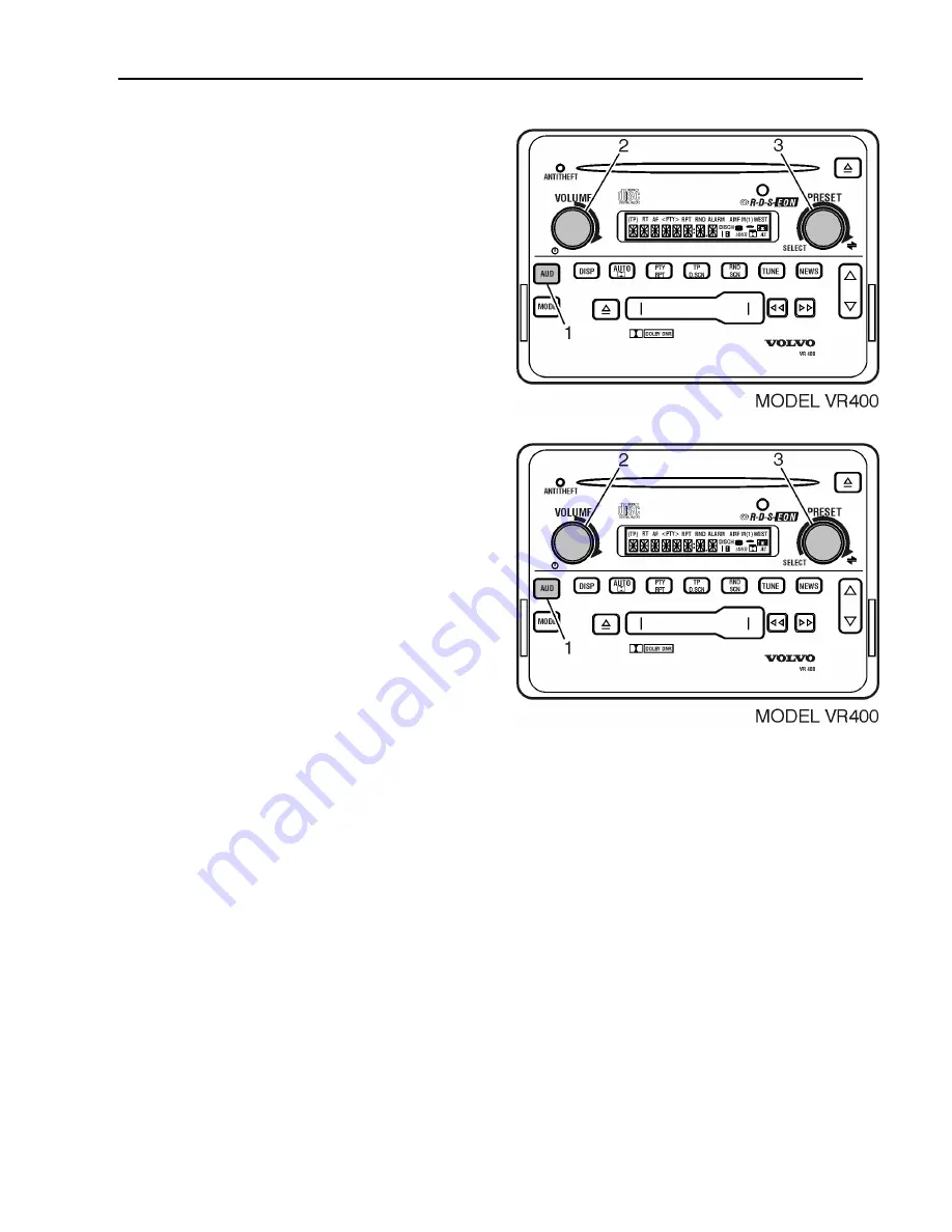 Volvo VR100 Operating Instructions Manual Download Page 31