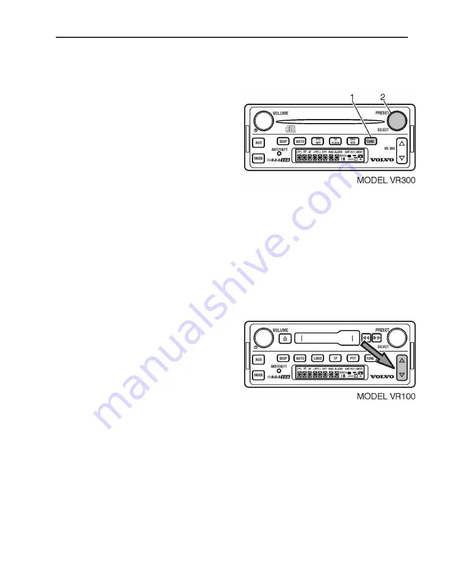 Volvo VR100 Operating Instructions Manual Download Page 35