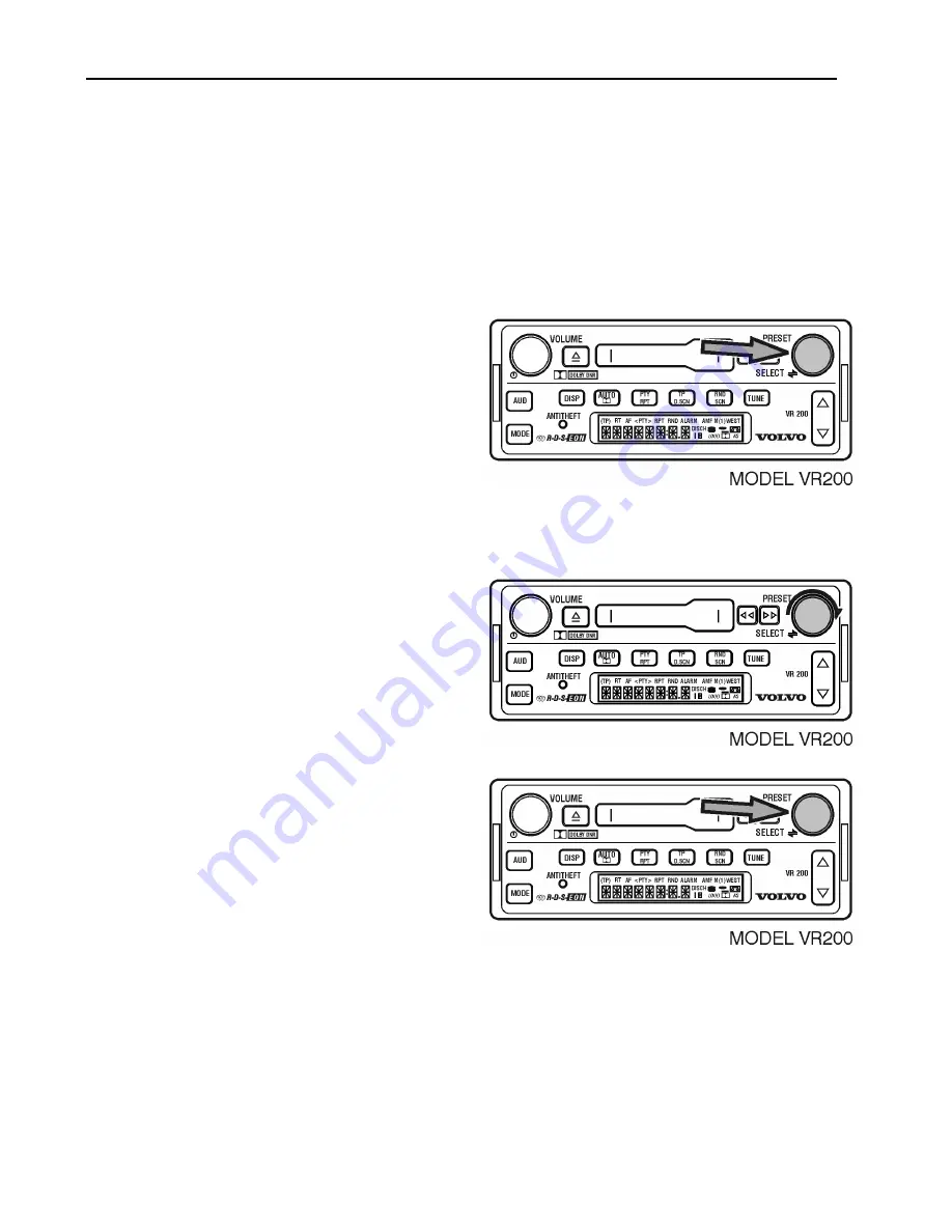 Volvo VR100 Operating Instructions Manual Download Page 46