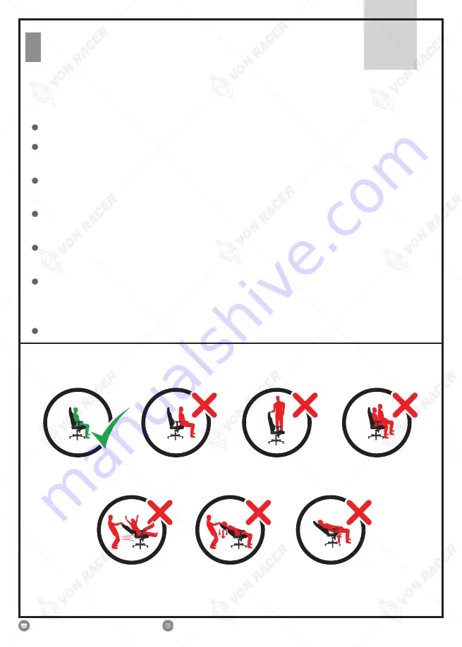 Von Racer 8280 Instruction Manual Download Page 19