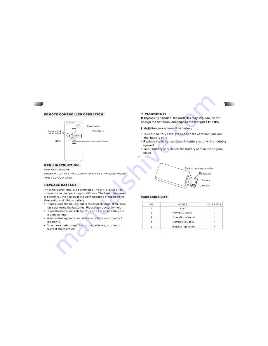 Vook VM0756 Operation Manual Download Page 4