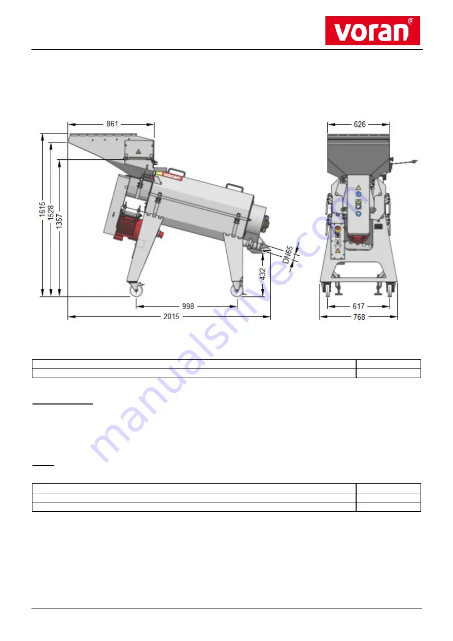 voran EP 1000 Operating Manual Download Page 14