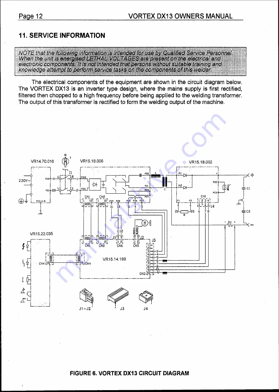 Vortex VRDX13-1 Owner'S Manual Download Page 12